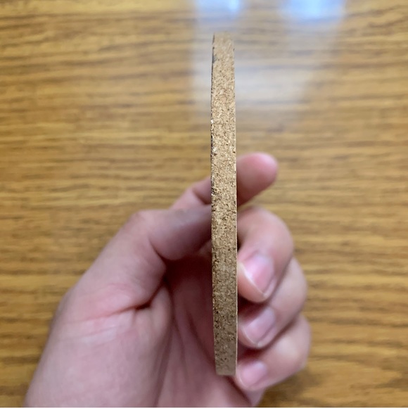 Cowboys Logo Laser Engraved Cork Coaster - Picture 4 of 6